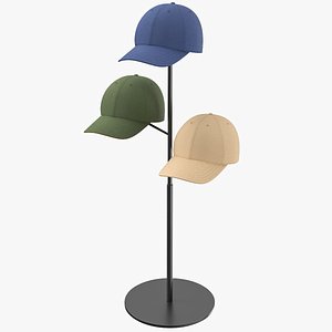 3D Baseball Cap Tree Holder model