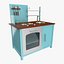 toy kitchen 3d model
