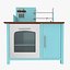 toy kitchen 3d model