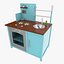 toy kitchen 3d model