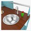 toy kitchen 3d model