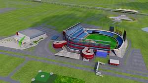 Monterrey Baseball Stadium 3D model