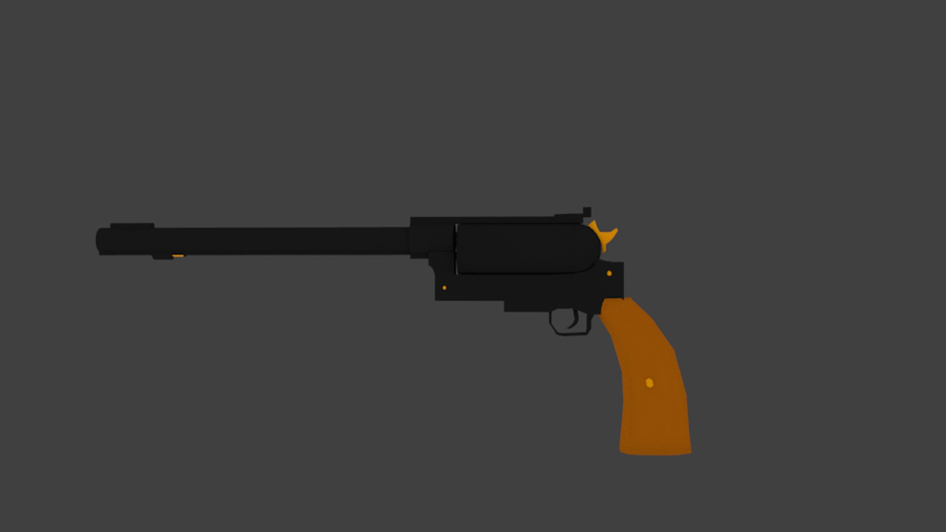 3d revolver model