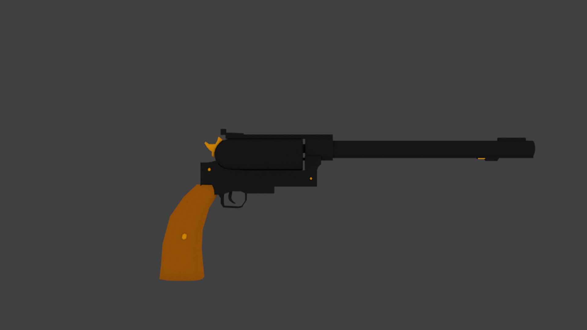 3d revolver model