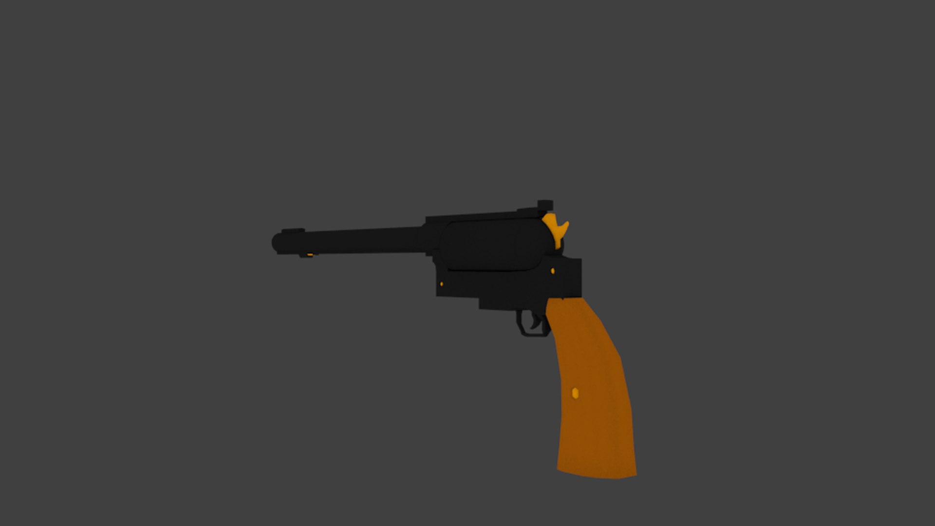 3d revolver model