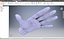 CAD-friendly Casual Female Hand Model F1P1D0V1hand