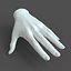 CAD-friendly Casual Female Hand Model F1P1D0V1hand
