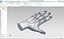 CAD-friendly Casual Female Hand Model F1P1D0V1hand