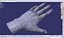 CAD-friendly Casual Female Hand Model F1P1D0V1hand