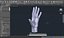 CAD-friendly Casual Female Hand Model F1P1D0V1hand