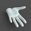CAD-friendly Casual Female Hand Model F1P1D0V1hand