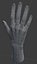 CAD-friendly Casual Female Hand Model F1P1D0V1hand