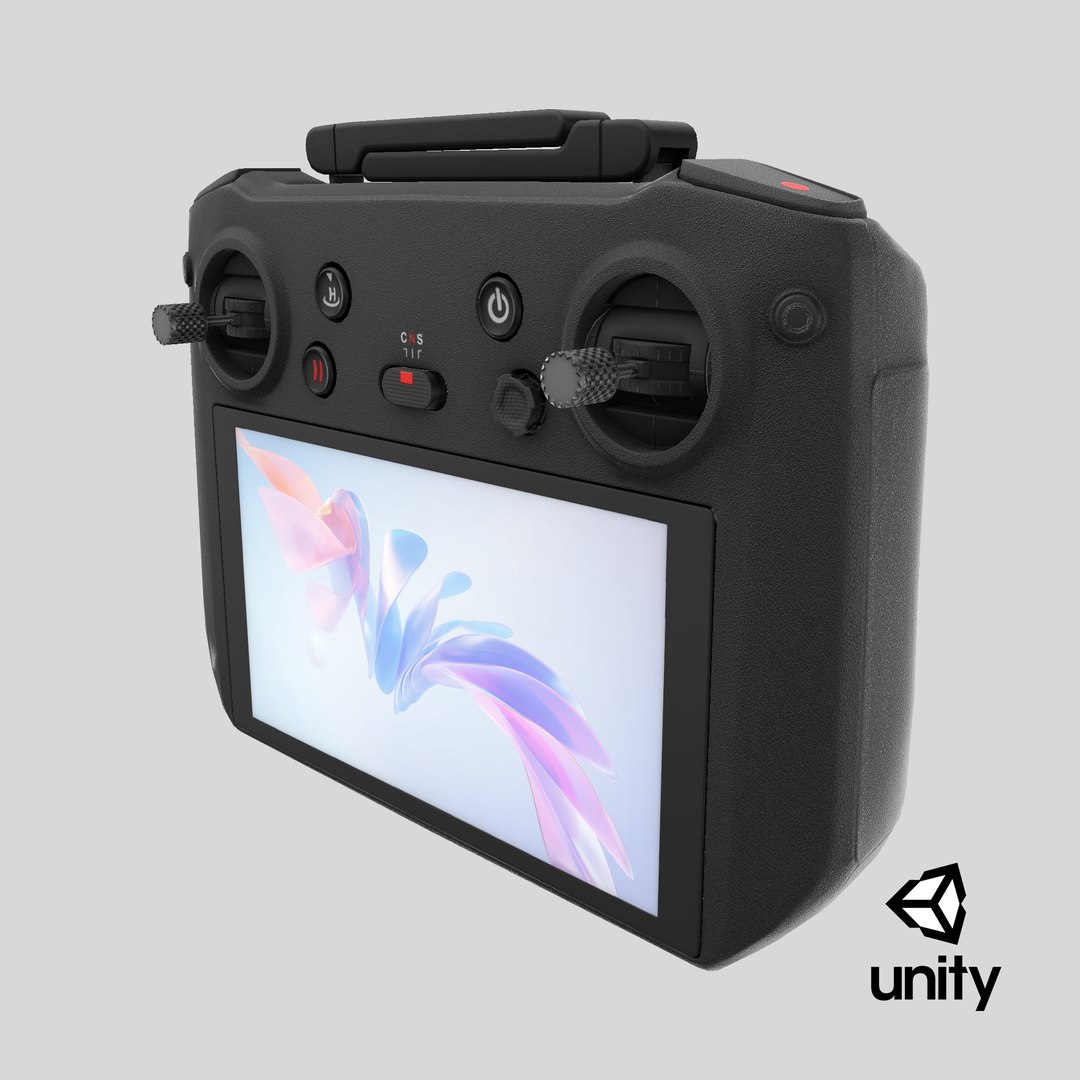 3D DJI RC Pro Smart Controller https://p.turbosquid.com/ts-thumb/CF/I4GKaV/9E/stemcell_unity_render/png/1734882086/1920x1080/fit_q87/c62a69b63069489bf869ad755346ce6f6f0bc745/stemcell_unity_render.jpg