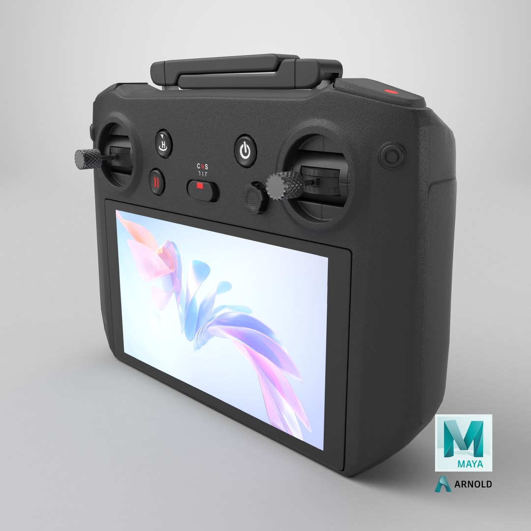 3D DJI RC Pro Smart Controller https://p.turbosquid.com/ts-thumb/CF/I4GKaV/cz/stemcell_maya_arnold_render/png/1734882073/1920x1080/fit_q87/94f90f7dba01b7c6798e1115f80a97925828d8aa/stemcell_maya_arnold_render.jpg