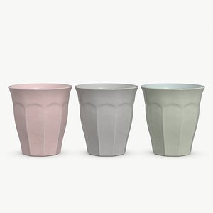 Melamine French Tumblers 3D model