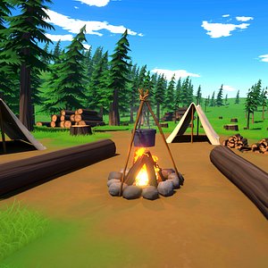 Camp - Stylized Fantasy Environment