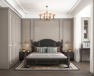 3D Modern bedroom model