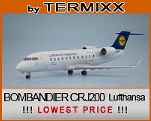 3d model private jet bombardier crj-200
