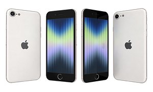 3D model Apple iPhone SE 2022 White
