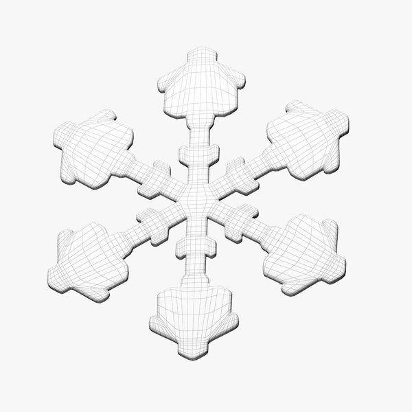 3d 3ds snow flakes