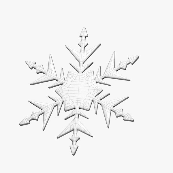 3d 3ds snow flakes