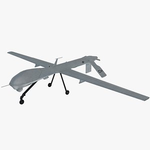 3D general atomics uav mq-1