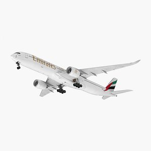 3D model airbus a350-1000 emirates air