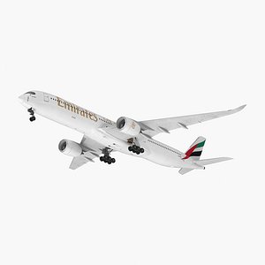 Airbus A350-1000 Emirates Air Line 3D Model
