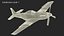 3D model North American P-51 Rigged for Maya