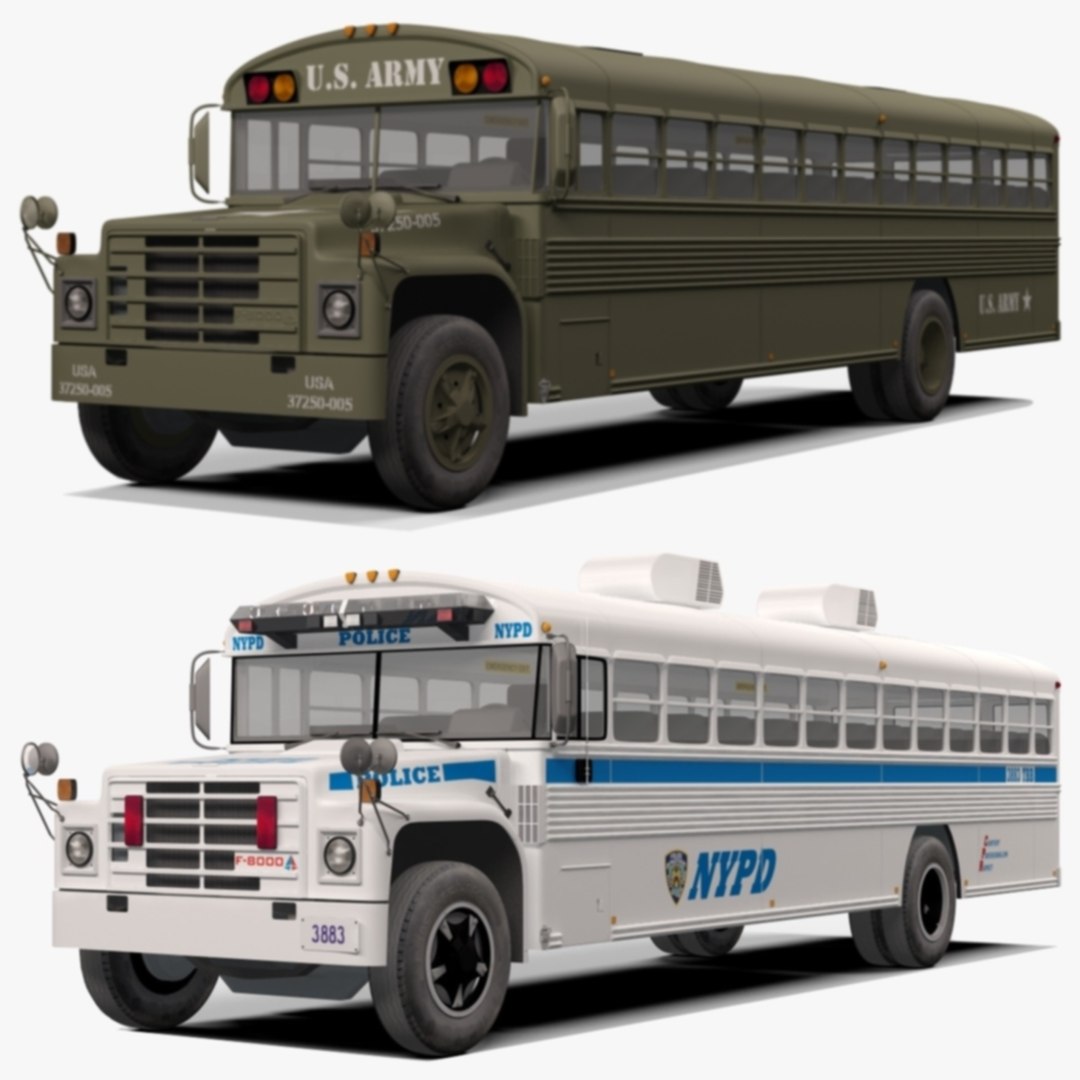 US Army Bus and NYPD Bus model https://p.turbosquid.com/ts-thumb/CF/cL9pUm/QL/usab_nypdb_main/jpg/1752784502/1920x1080/fit_q87/b4283fff2f0abf0d7c32e6bfc245fc217010966c/usab_nypdb_main.jpg