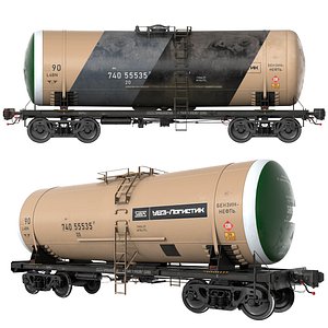 Railroad Tank Car-15-5103-07 3D model