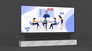 Digital Kiosk 3D model