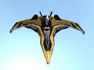 3D spaceship ship model