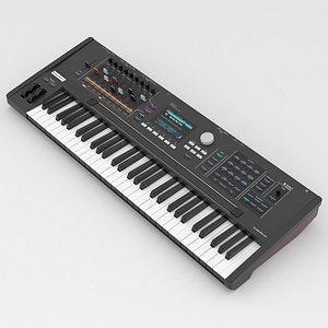 3D model Synthesizer Kurzweil K2061 3D Model Black