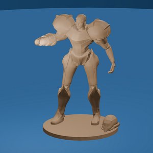 3D Female Intergalactic bounty hunter
