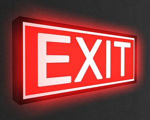 Exit sign.c4d