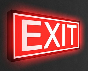 Exit sign.c4d