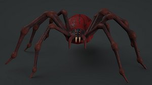 spider rigged 3D model