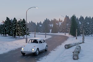 Snowy Highway 3D model