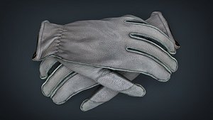 3D leather gloves