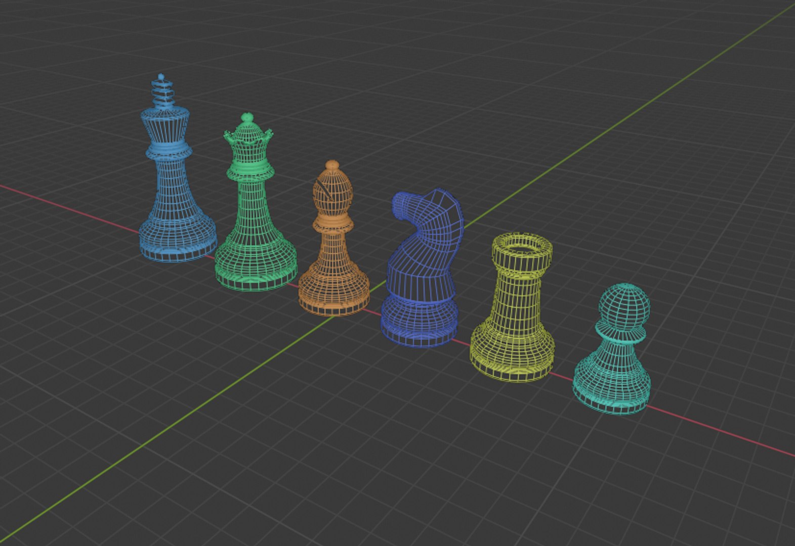 Classical Chess Pieces Model - TurboSquid 1540303
