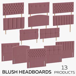 3D Blush Headboards model