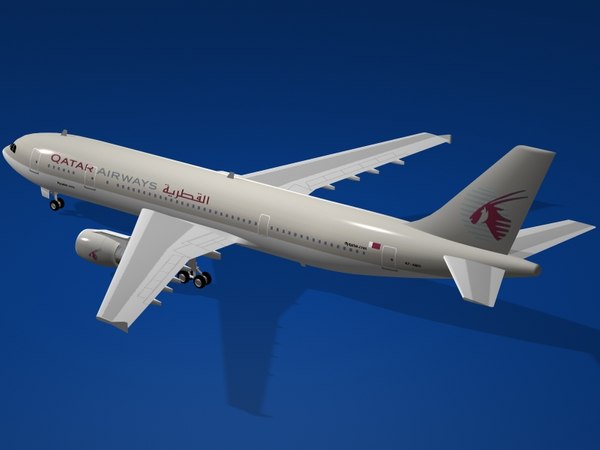 airbus a300-600 qatar airways 3ds