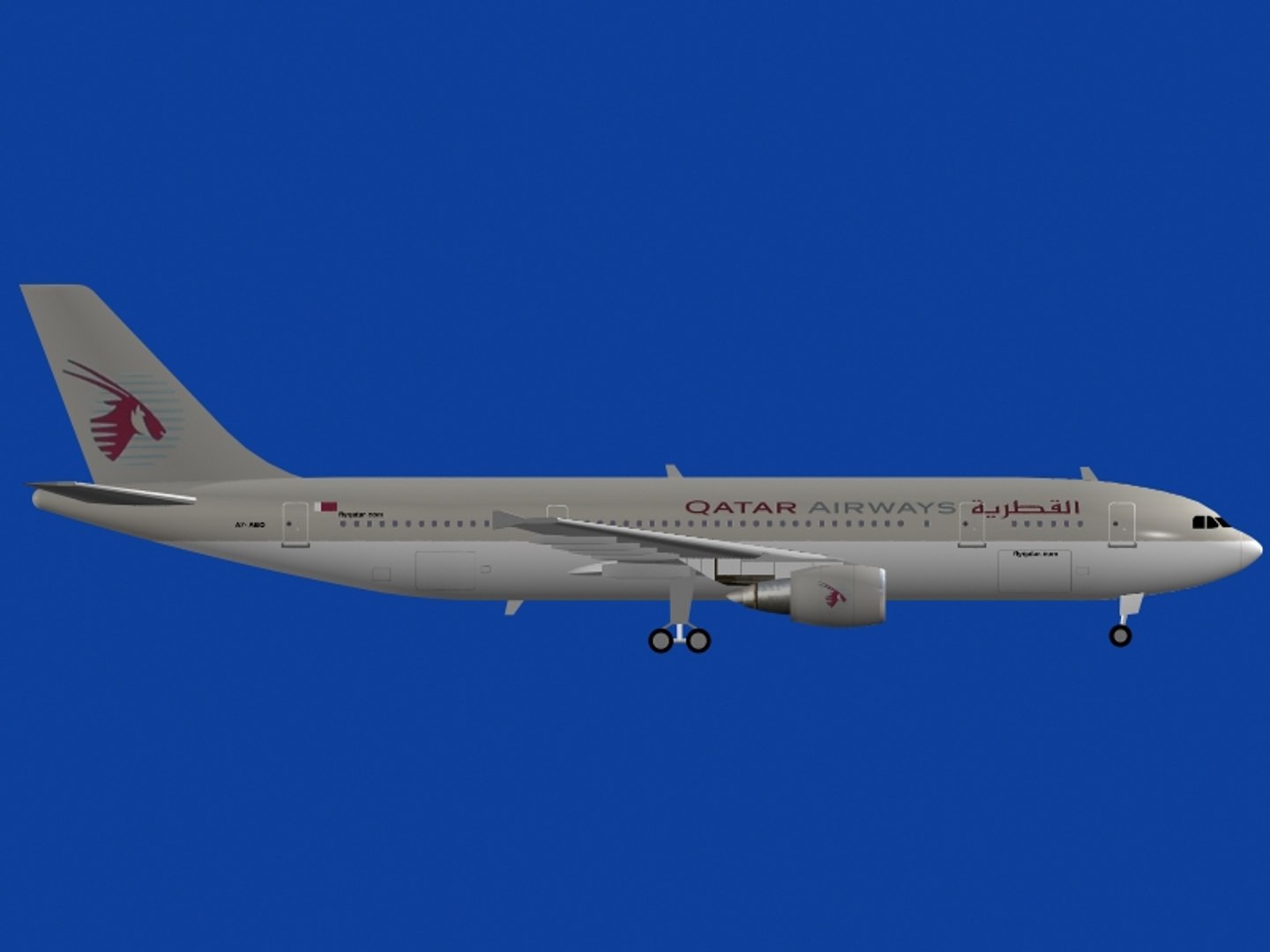 Airbus A300-600 Qatar Airways 3ds