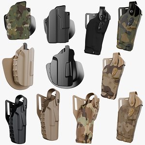 5 Safariland Holsters PBR 3D model