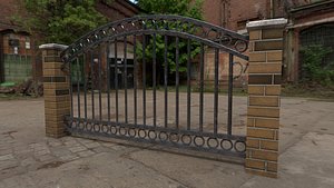 3D model fence architecture