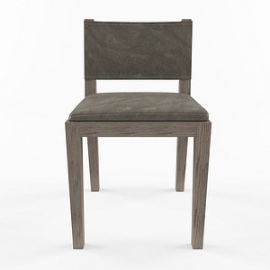 SADDLE LEATHER SIDE CHAIR 3D model