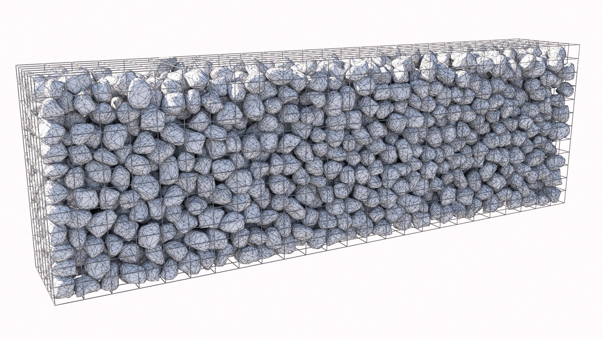 Gabion Wall 3D Model TurboSquid 2007032
