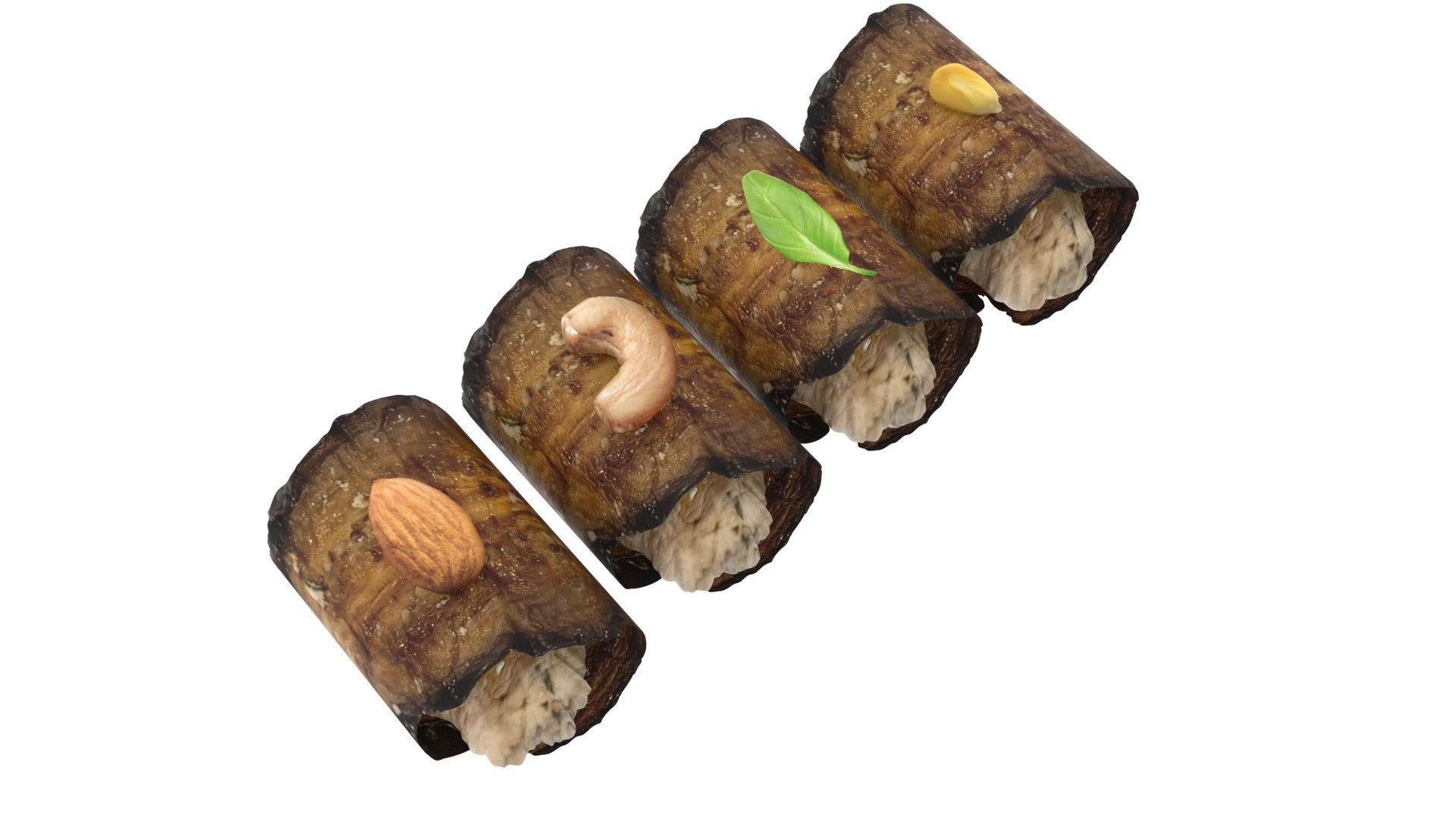 3D Eggplant Rolls https://p.turbosquid.com/ts-thumb/CG/ILjW4O/Bz/eggplantrolls13/jpg/1723535879/1920x1080/fit_q87/e2bf14e26123de85e3d75c353352168cf57c529a/eggplantrolls13.jpg
