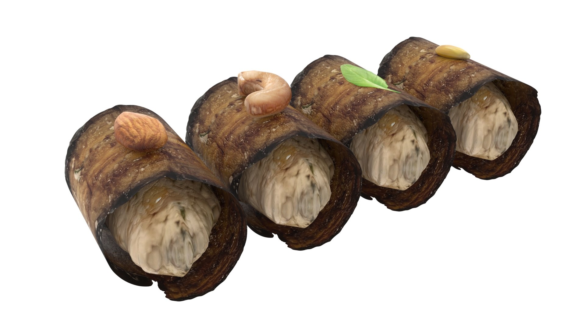 3D Eggplant Rolls https://p.turbosquid.com/ts-thumb/CG/ILjW4O/Gw/eggplantrolls9/jpg/1723535883/1920x1080/fit_q87/7d5c2fd8339280b9a9dc8109aa0d00f0c88f4ed3/eggplantrolls9.jpg